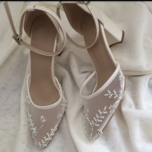 Pearl-Stone embellished Wedding shoes